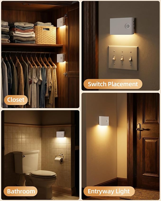 EZVALO Motion Sensor Night Lights, Rechargeable 1500mAh LED Stair Lights - Image 8