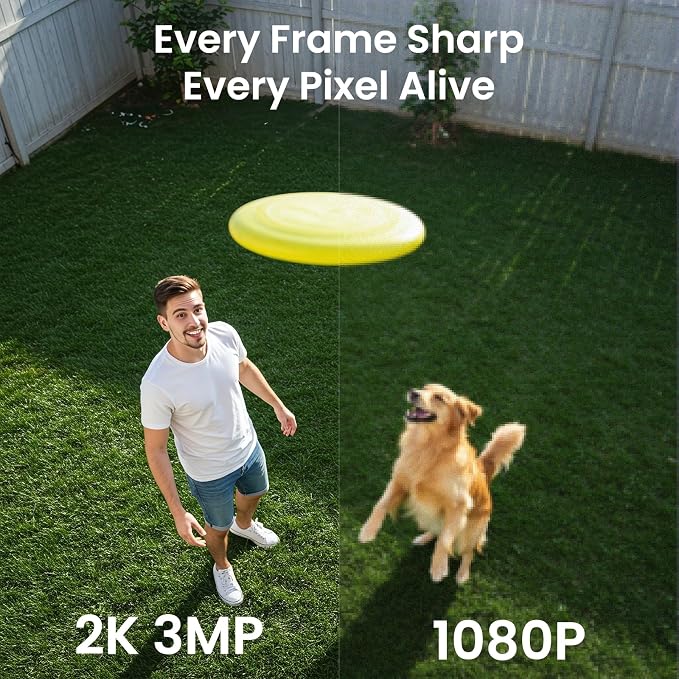 2K 3MP Security Cameras Wireless Outdoor, Battery Powered AI Human Detection - Image 8