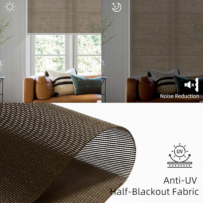 SmartWings Motorized Light Filtering Roller Shades Work - Image 4