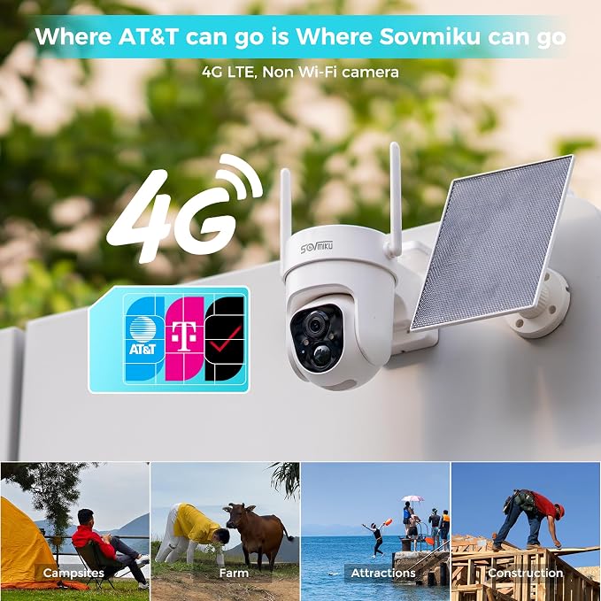 Sovmiku 2CQ3 4G LTE Cellular Security Camera Wireless Outdoor, $14.9/Month - Image 2