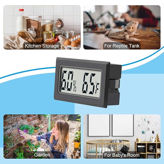 Mini Digital Thermometer 2-Pack Hygrometer Indoor Humidity Monitor Temperature - Image 6