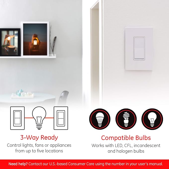 Enbrighten Zigbee Smart Light Switch, QuickFit & SimpleWire, Pairs Directly - Image 6