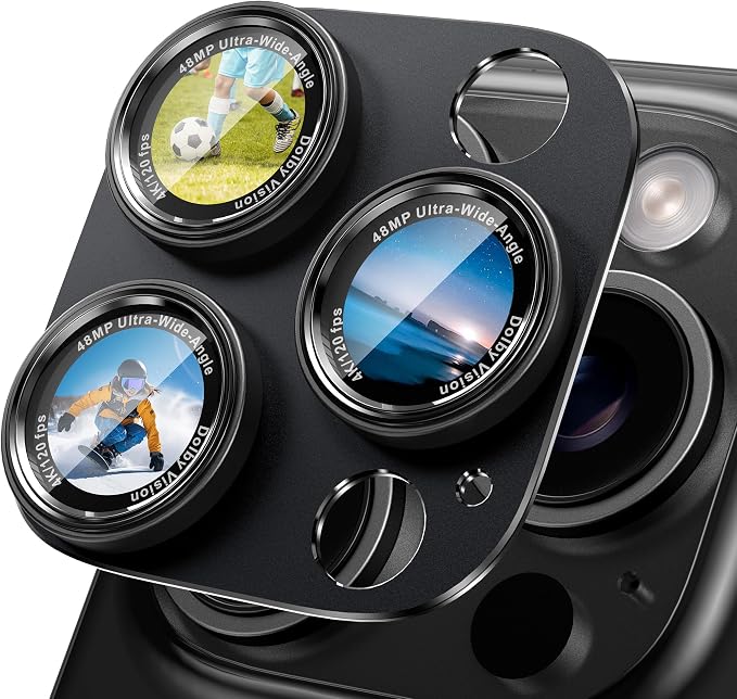 CACOE Camera Lens Protector for iPhone 14 Pro/14 Pro Max/16 Pro/16 Pro Max by CACOE