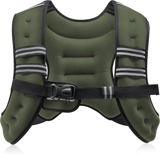 ZELUS Weighted Vest, 6lb/8lb/12lb/16lb/20lb/25lb/30lb Weight Vest by ZELUS