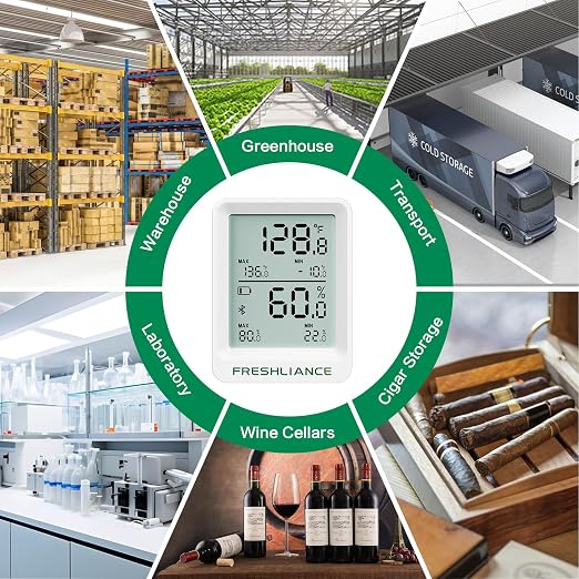 Freshliance Bluetooth Temperature Humidity Data Logger Recorder, Refrigerator - Image 9