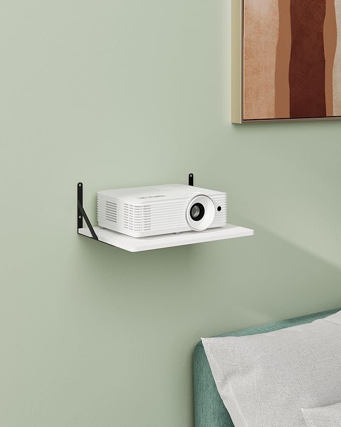 Black White Small Mini Projector Shelf - Image 5