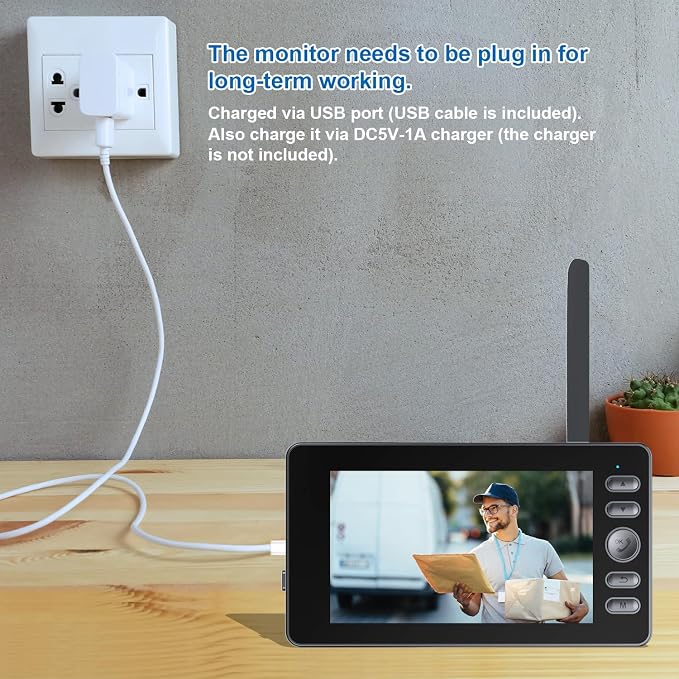 Doorbell Camera Wireless No Subscription Video Doorbell, Bidirectional Wake-up - Image 6