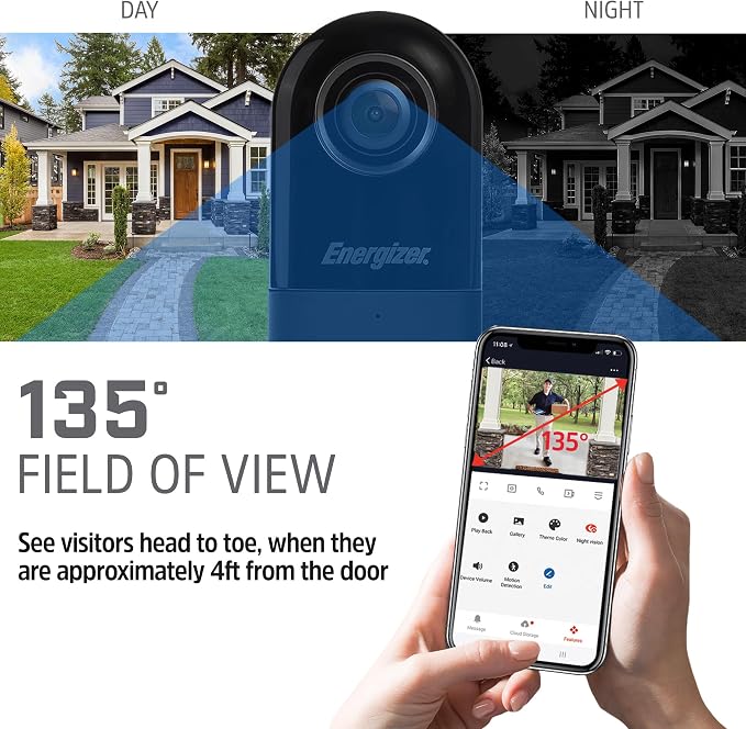 Energizer Smart 2K Doorbell & Chime, Wired Video Doorbell Security Camera - Image 3