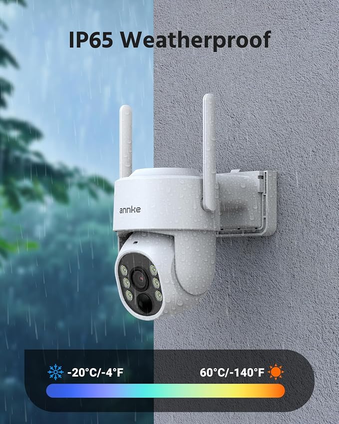 ANNKE 4MP Solar Security Cameras Wireless Outdoor, 5MP 4 Cam-Kit Home Security - Image 7