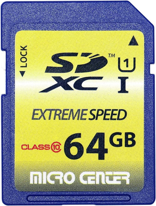 INLAND 64GB Class 10 SDXC Flash Memory Card Standard Full Size SD Chip USH-I U1 by INLAND