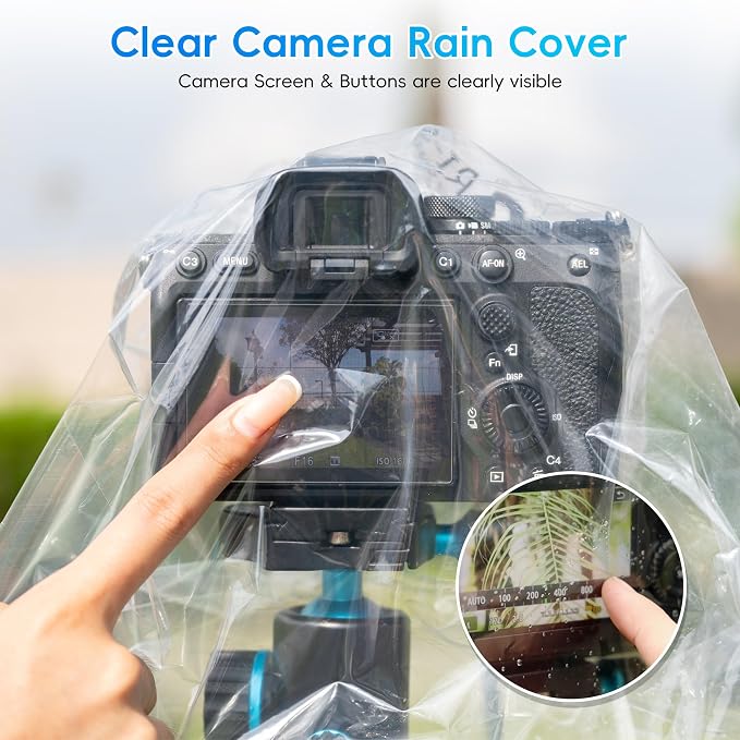 2 Pack Camera Rain Cover Clear Sleeve Protector - Image 4