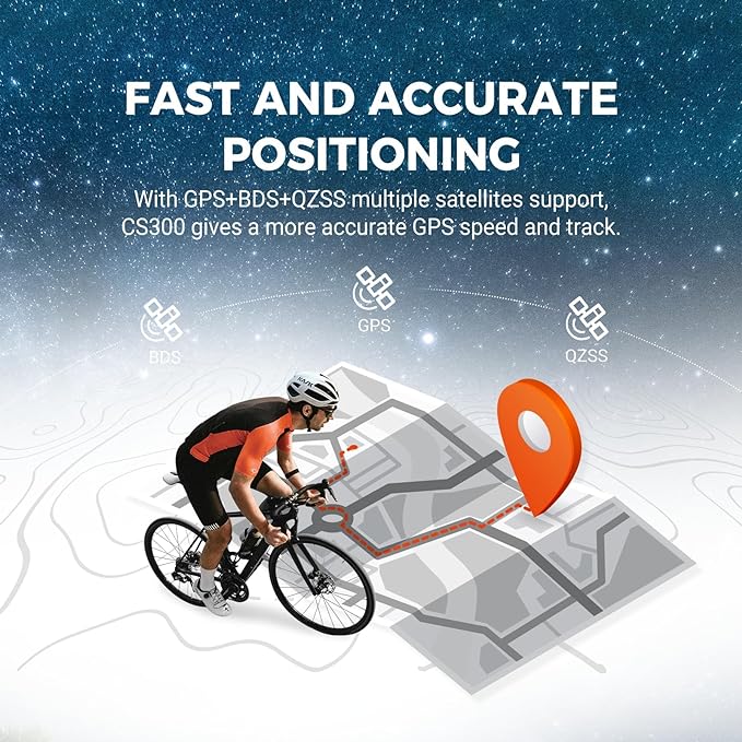 COOSPO CS300 GPS Bike Computer, Wireless Cycling Computer - Image 2