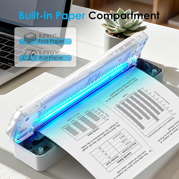 KNAON Bluetooth Thermal Printer, Portable Printer Wireless - Image 3