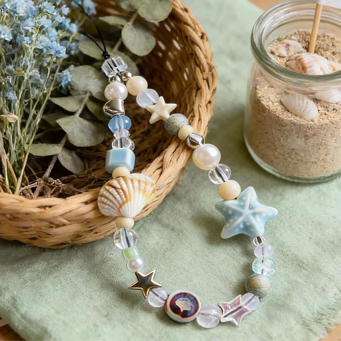 Cute Beaded Camera Wrist Strap for Phone, Digital Camera Charm Lanyard - Image 4