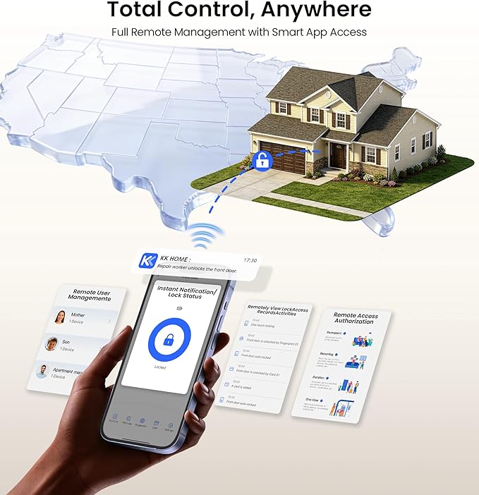 Veise VE028 Built-in Wi-Fi Smart Lock - Image 4
