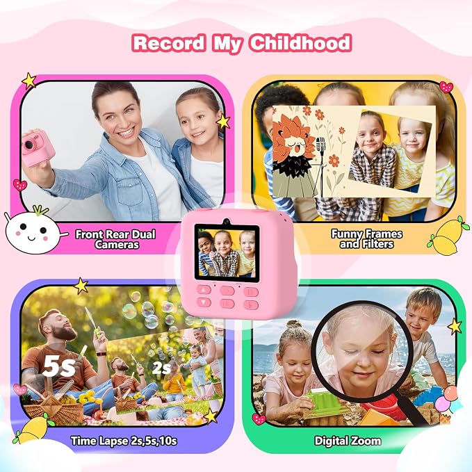 masterbee Kid Camera Instant Print Photo, Birthday Gifts - Image 3
