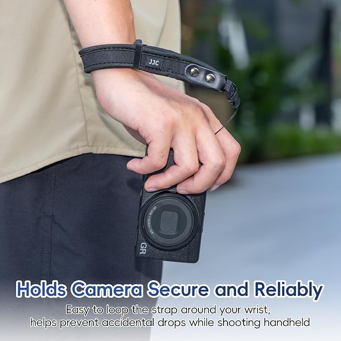 JJC Camera Wrist Strap, Soft Neoprene Hand Strap - Image 6