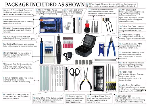 124Pcs 3D Printing Accessory Tools - Image 8