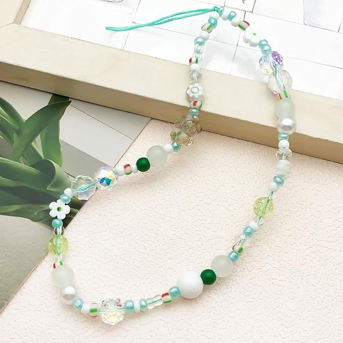 Beaded Camera Wrist Strap Cute Digital Camera Charm Lanyard Phone Chain - Image 6