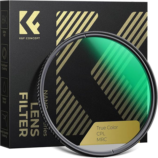 K&F CONCEPT 95mm True Color Polarizer Lens Filter Circular Polarizing Filter by KFCONCEPT