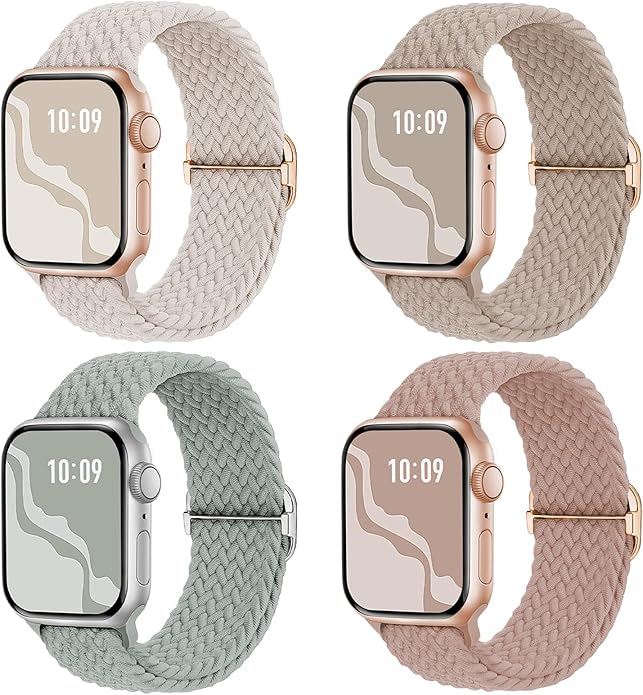 4 Pack Braided Stretchy Bands Compatible by Suitisbest