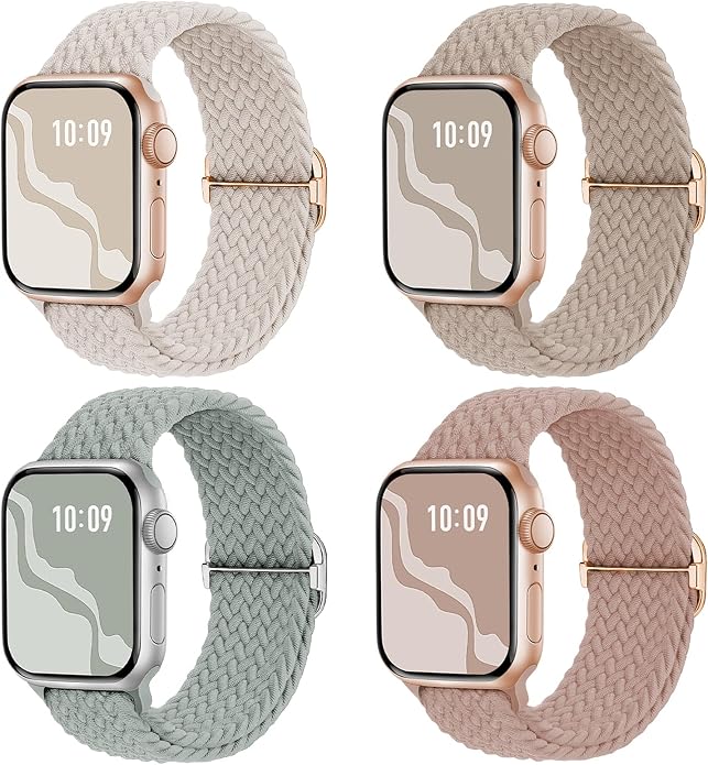 4 Pack Braided Stretchy Bands Compatible by Suitisbest