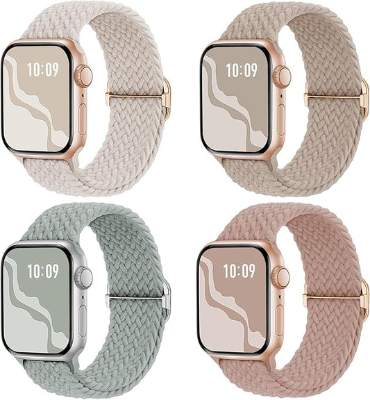 4 Pack Braided Stretchy Bands Compatible by Suitisbest