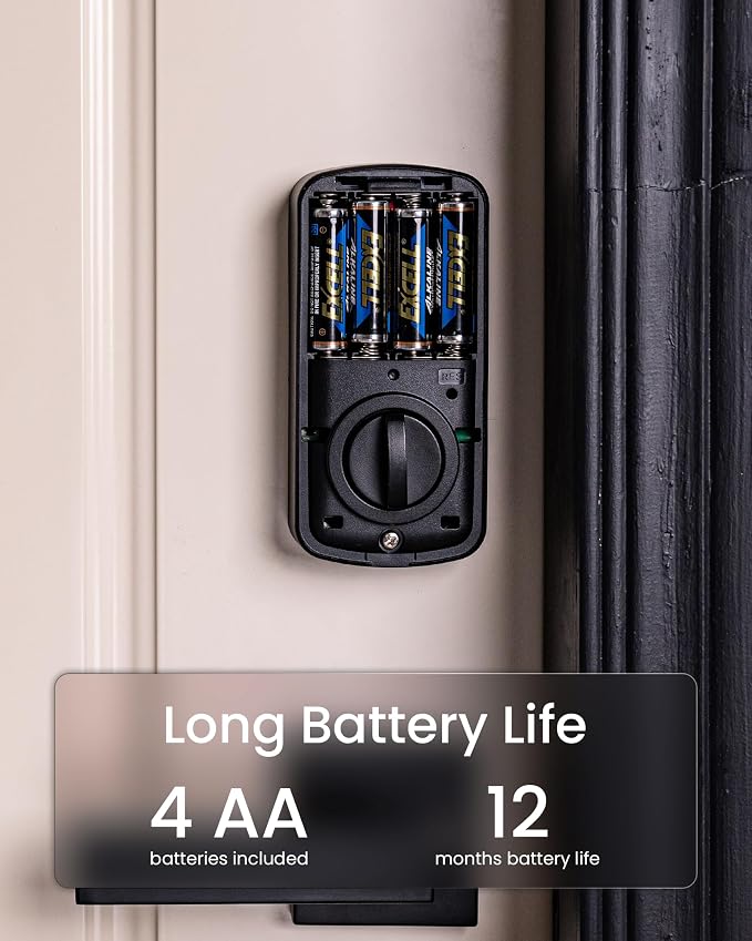 DESLOC A100F Keypad Fingerprint Door Lock, Keyless Entry Door Lock, Smart Lock - Image 3