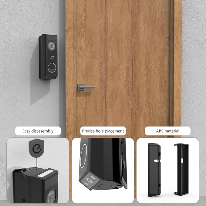 Holaca Doorbell Wall Mount for Eufy Security Video Doorbell E340 Only, - Image 4