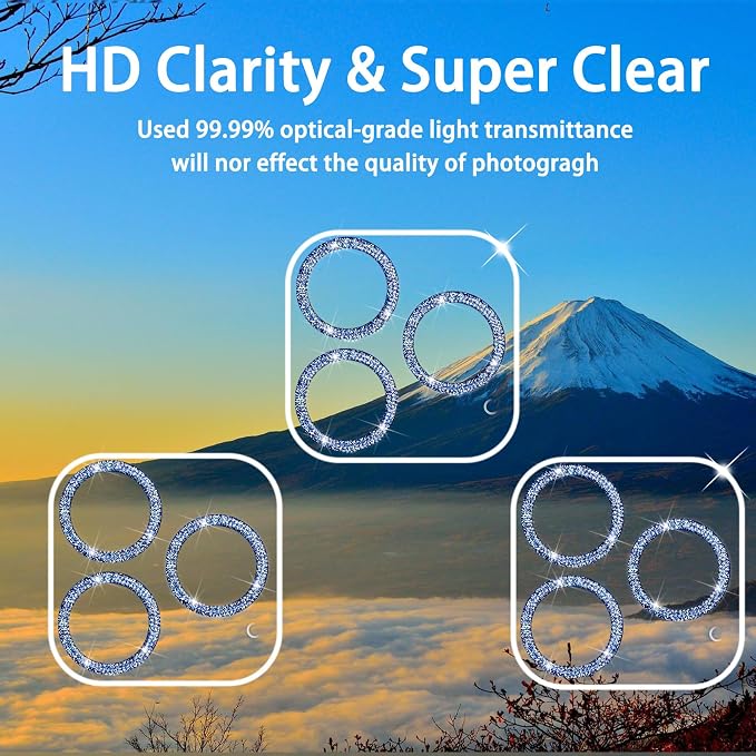 Dengduoduo 3 Pack Tempered Glass Camera Lens Protector - Image 3