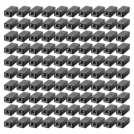 ZUZONG 100 PCS Gigabit RJ45 Coupler, Ethernet Extender Connector in Line Coupler by ZUZONG