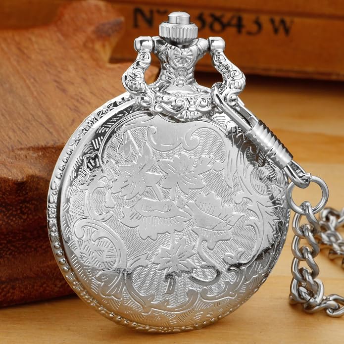 Men's Pocket Watch, Arabic Digital Dial Pocket Watches - Image 4