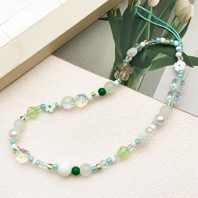 Beaded Camera Wrist Strap Cute Digital Camera Charm Lanyard Phone Chain - Image 7