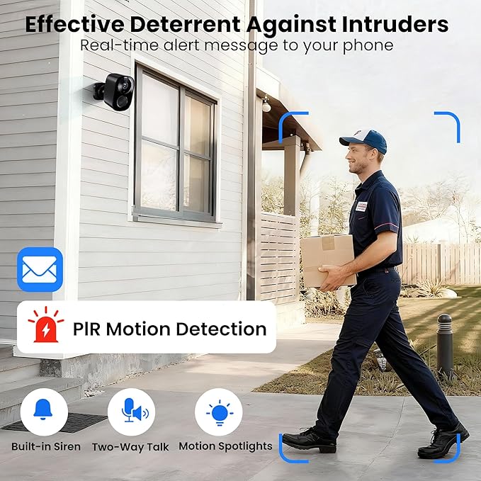 2026 Enhanced 2K UHD Security Cameras Wireless Outdoor – Free Cloud & SD Storage - Image 6