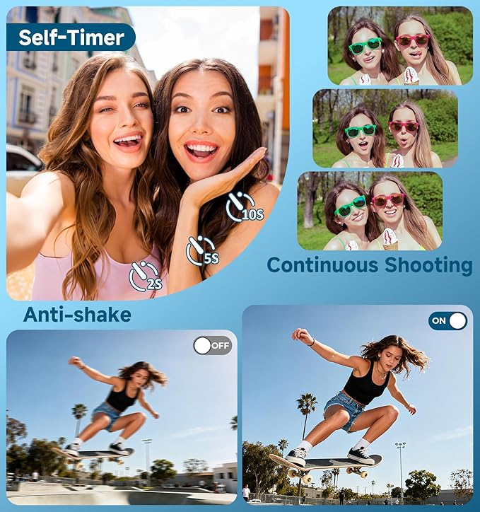 Digital Camera, 2026 Upgraded 56MP Dual Screens Camera - Image 3