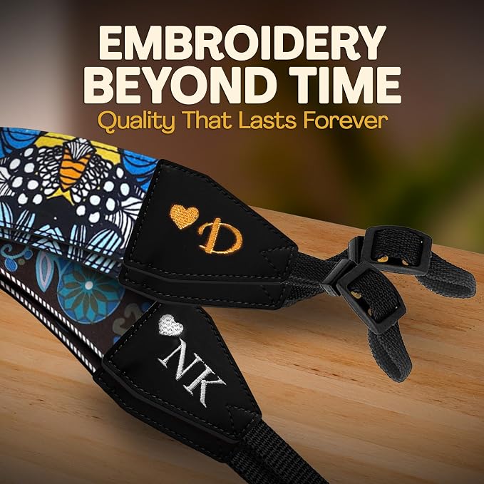 Art Tribute Custom Camera Strap Begonia Flower - Image 7