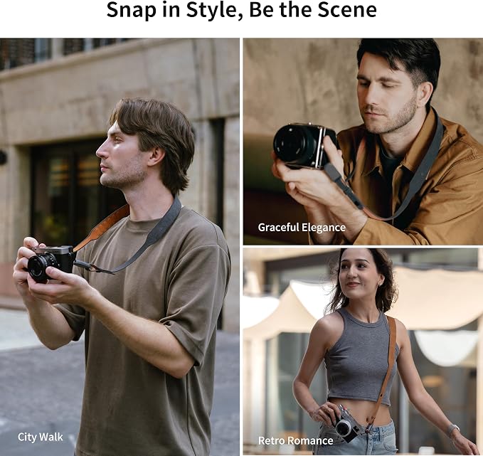 PGYTECH Retro Style Camera Shoulder Strap Air, Vintage Camera Strap Quick - Image 6