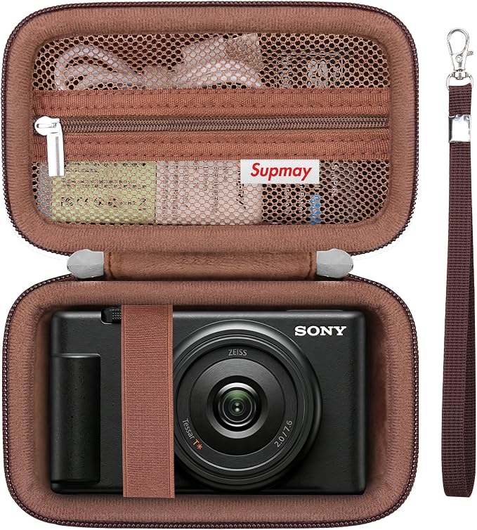 Hard Travel Case for Sony ZV-1F / ZV-1 / ZV-1 II Digital Camera, Vlogger Camera by Supmay