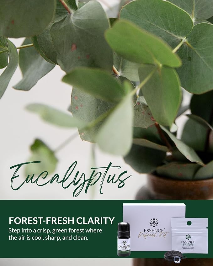 Essence Wearable Aromatherapy Nasal Diffuser – Eucalyptus Essential Oil Nose - Image 3