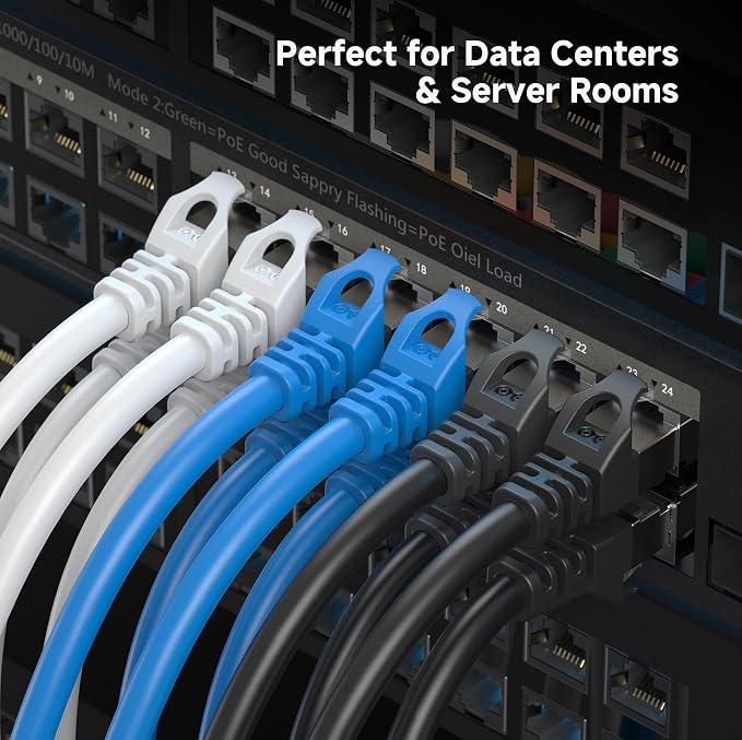 Cable Matters 10Gbps 5-Pack Snagless Short Shielded Cat 6A Ethernet Cable - 1ft - Image 8