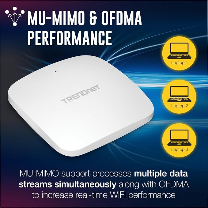 TRENDnet AX3000 Dual Band WiFi 6 PoE+ Access Point, TEW-923DAP, 1 x 2.5GBASE-T - Image 4