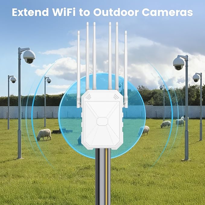 AC1200 Outdoor WiFi Extender, Long Range Outdoor WiFi Extender Signal Booster - Image 6