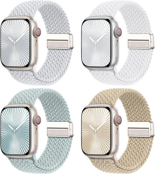 4 Pack Braided Stretchy Bands Compatible by Suitisbest