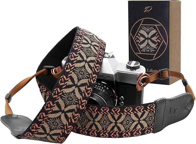 Padwa Lifestyle Mystic Grey Embroidered Camera Strap by PadwaLifestyleCameraStrap