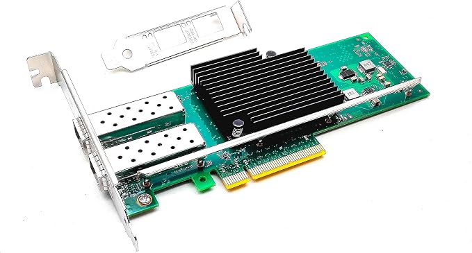10Gb PCI-E NIC Network Card Dual SFP+ Port Ethernet Converged LAN Adapter CNA by Lemspum