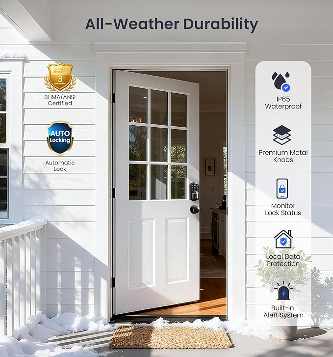 Veise VE027-K Built-in WiFi Smart Lock - Image 5
