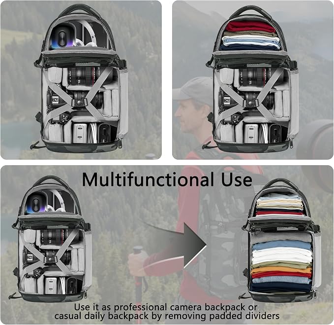 TORIBIO Camera Sling Bag, DSLR/SLR/Mirrorless Camera Bag - Image 5