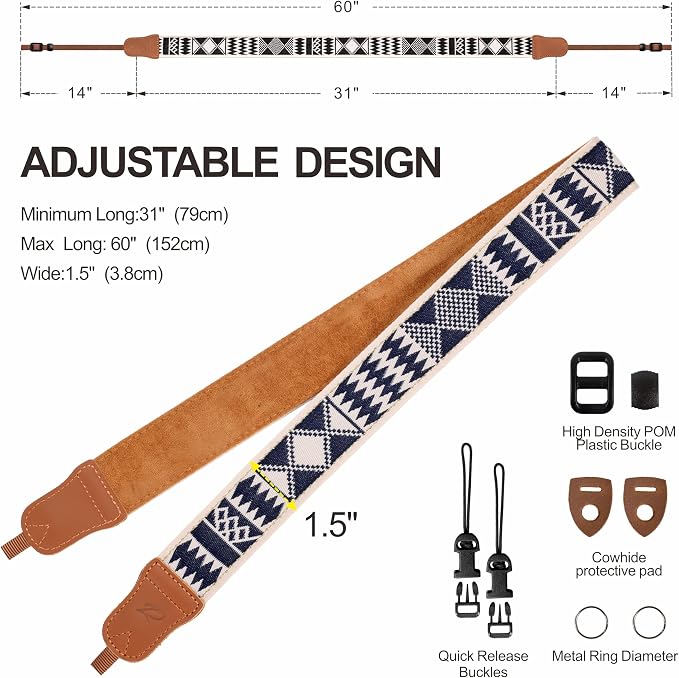 Padwa Lifestyle Diamonds Camera Strap - Image 6