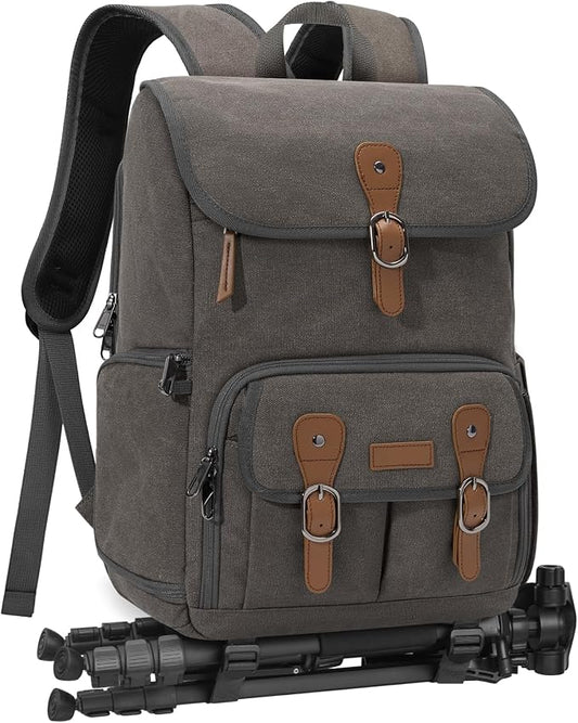 RAINSMORE Camera Bag Backpack for DSLR/SLR Mirrorless 15.6 Inch Laptop Camera by RAINSMORE
