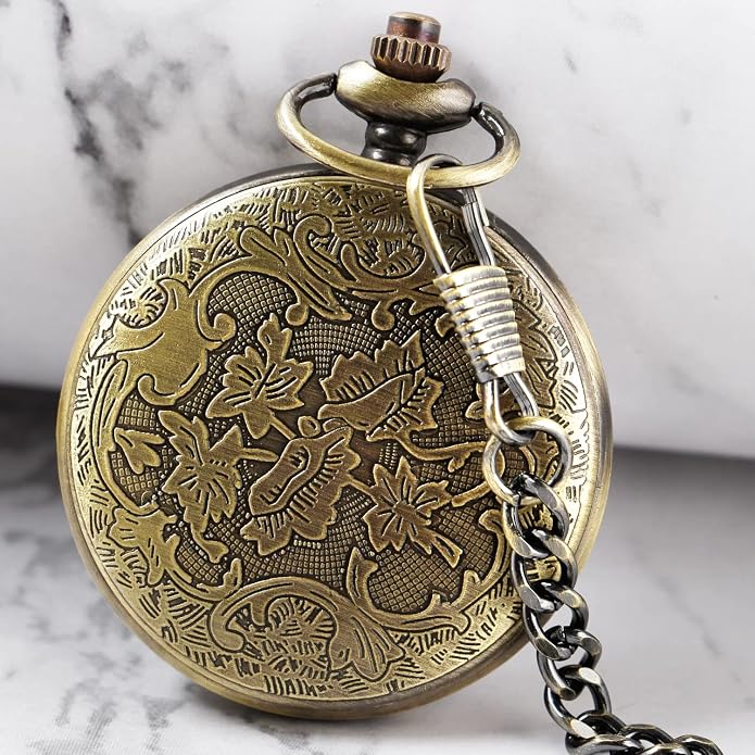 Men's Pocket Watch, Arabic Digital Dial Pocket Watches - Image 4